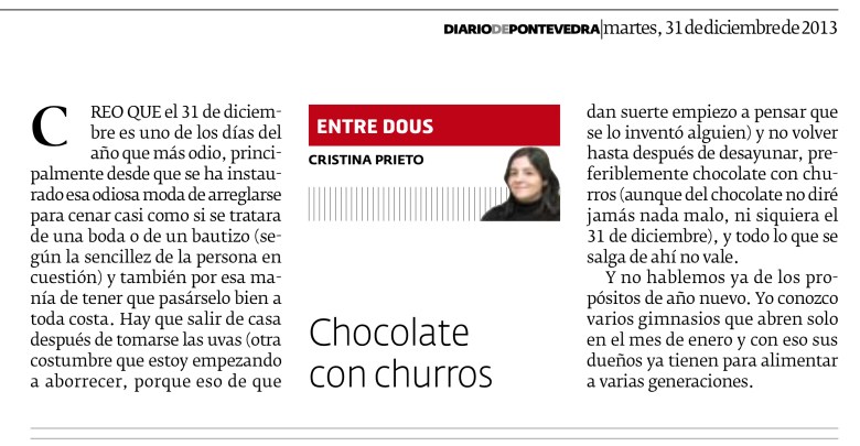 chocolate con churros